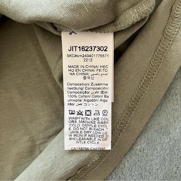 NEW MANFINITY light green knitted crewneck drop shoulder relaxed fit T shirt - Picture 6 of 7